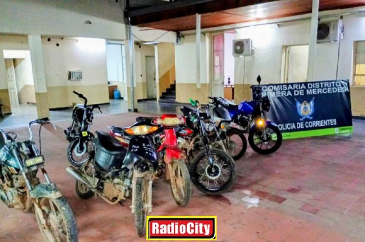 Mercedes : La policía secuestro 8 motocicletas