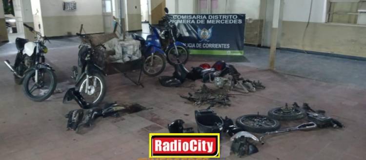 Mercedes : La Policía recupero 2 motos robadas y detuvo a los presuntos autores