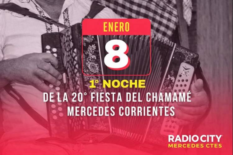 Arranca la 20ª Fiesta del Chamamé en Mercedes con una noche cargada de tradición