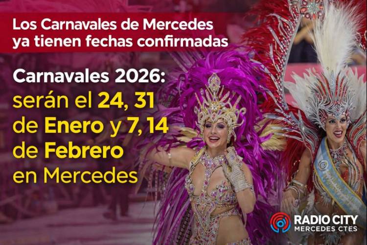 Mercedes ya tiene fechas confirmadas para los Carnavales 2026
