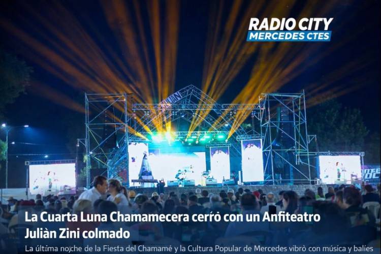 Mercedes : La Cuarta Luna Chamamecera cerró con un Anfiteatro Julián Zini colmado