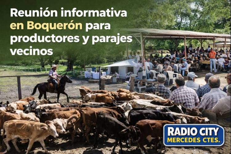 Reunión informativa en Boquerón para productores y parajes vecinos
