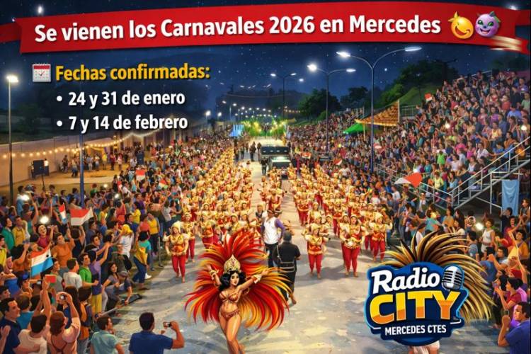 Mercedes palpita los Carnavales 2026 con fechas confirmadas
