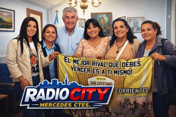 Integrantes del Newcom “San Cayetano” compartieron un encuentro con el intendente Cemborain