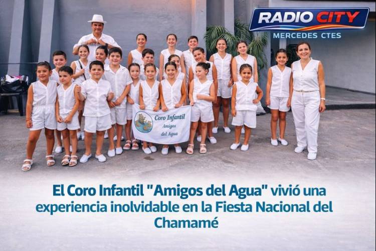 El Coro Infantil “Amigos del Agua” vivió una experiencia inolvidable en la Fiesta Nacional del Chamamé