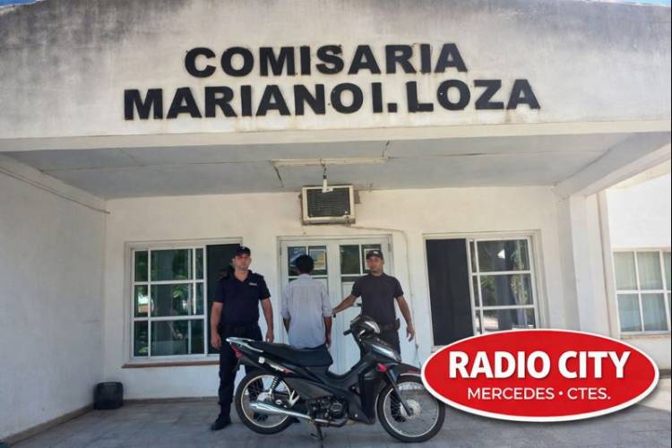 La Policía recuperó una motocicleta robada y aprehendió al presunto autor en Mariano I. Loza