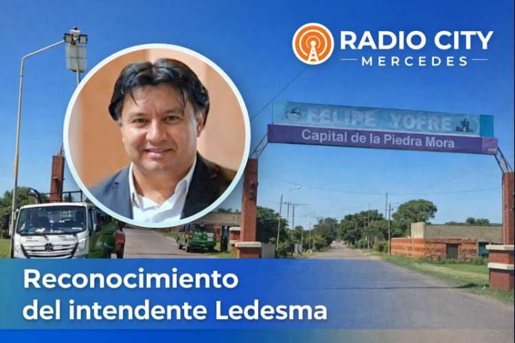 Reconocimiento del intendente de Felipe Yofre por el trabajo conjunto en la Ruta Nacional