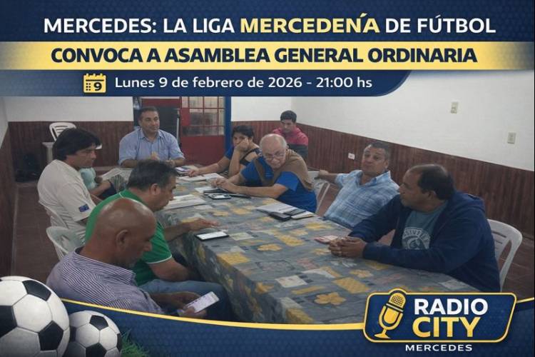 Mercedes: la Liga Mercedeña de Fútbol convoca a Asamblea General Ordinaria