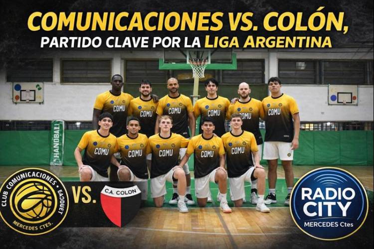 Mercedes: Comunicaciones recibe a Colón en un partido clave por la Liga Argentina