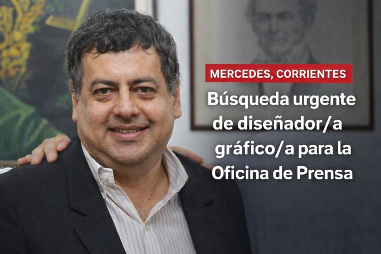 Mercedes : Búsqueda urgente de diseñador/a gráfico/a para la Oficina de Prensa