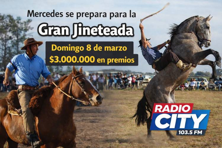 Mercedes: el 8 de marzo llega la Gran Jineteada con 3 millones en premios