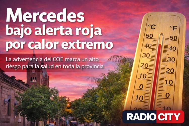 Mercedes: Corrientes bajo alerta roja por calor extremo