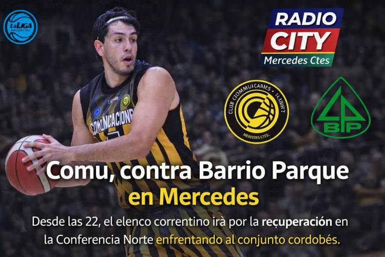 Mercedes vibra con el básquet: Comunicaciones recibe a Barrio Parque en un duelo clave