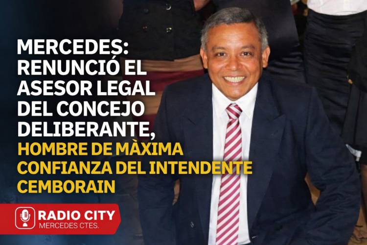 Mercedes: se fue Maidana, el principal respaldo jurídico de Cemborain en el Concejo