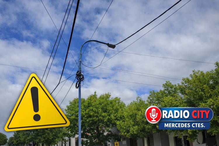 MERCEDES: el Municipio intimó a empresas por cables peligrosos en la vía pública
