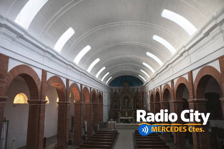 Mercedes: así avanza la refacción de la Parroquia de las Mercedes