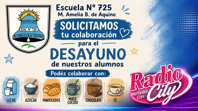 Mercedes: La Escuela 725 lanzó una campaña solidaria para asistir a sus alumnos