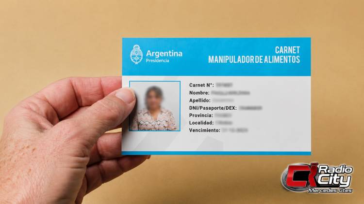 Mercedes: informan que ya están disponibles los Carnets de Manipulación de Alimentos