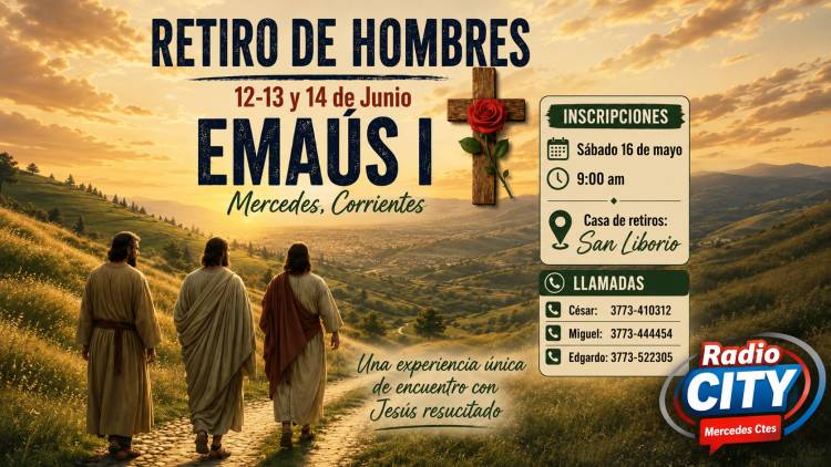 Mercedes: abren las inscripciones para el Retiro de Hombres “Emaús I”