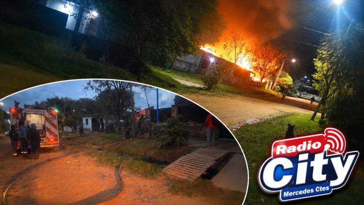 Mercedes: una víctima fatal tras el incendio de una vivienda en el barrio Itatí