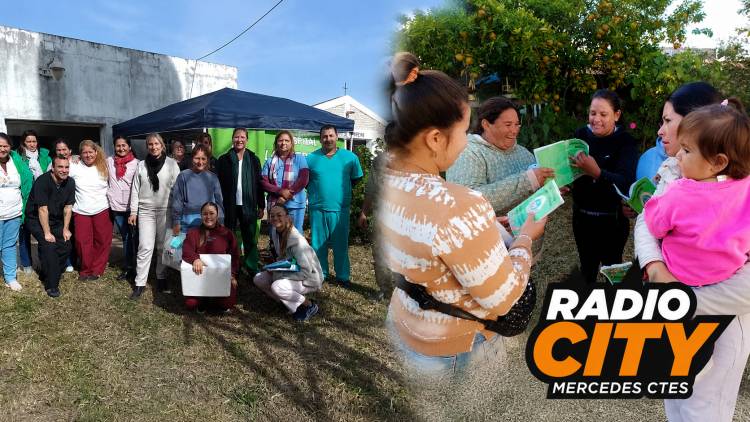 Mercedes: realizaron un operativo sanitario integral en el barrio Pompeya