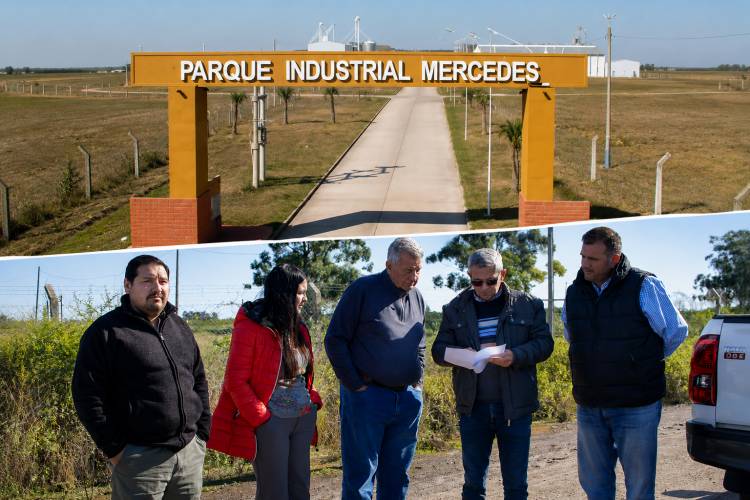 Mercedes: avanza la instalación de la planta hormigonera municipal en el Parque Industrial
