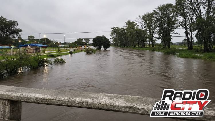 Mercedes, en el centro de Corrientes, se mantiene en alerta ante el avance del fenómeno El Niño