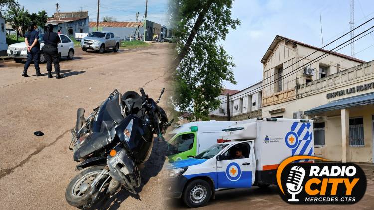 Mercedes: una mujer resultó con una grave lesión tras un siniestro vial en pleno centro