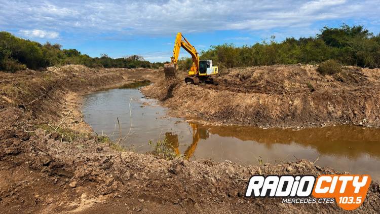 Mercedes: la Provincia supervisó los trabajos de limpieza y prevención en el Arroyo Gómez