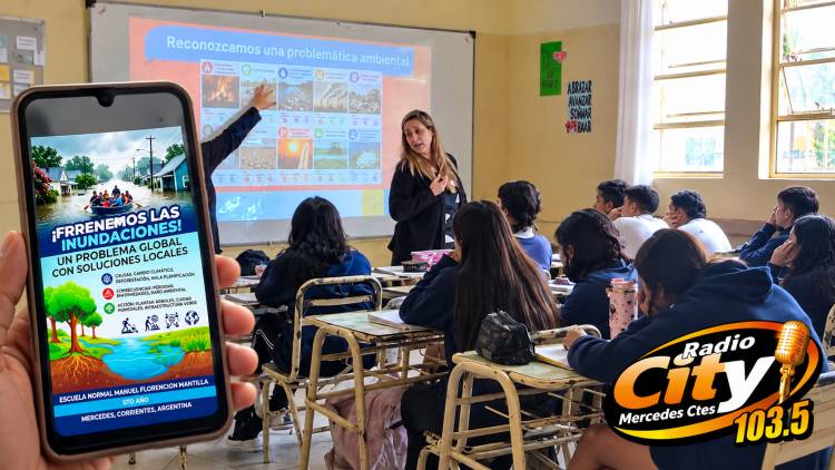 Mercedes: Alumnos de la Escuela Normal utilizaron inteligencia artificial para debatir sobre el cambio climático