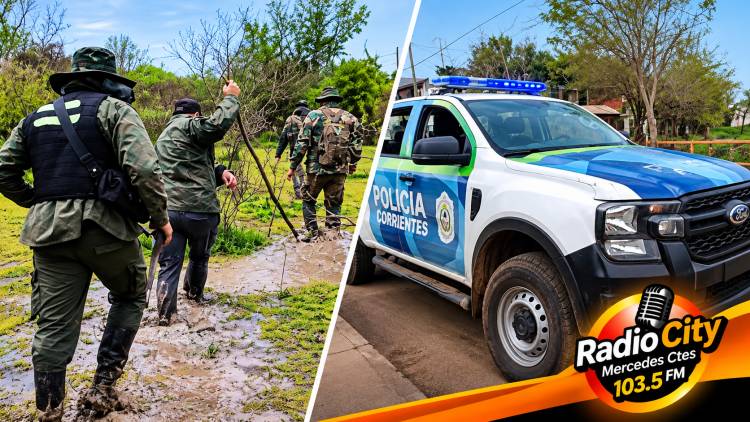 Personal policial de Mercedes se sumó a la búsqueda de la docente Nancy Godoy en Esquina